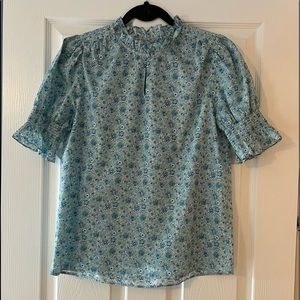 J Crew Liberty Fabric Top - Size Small